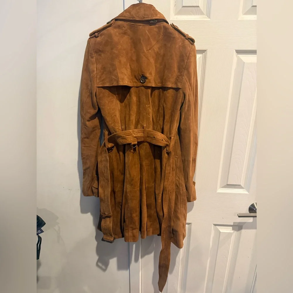 Banana Republic Timeless Suede Trench Coat - Picture 4 of 8